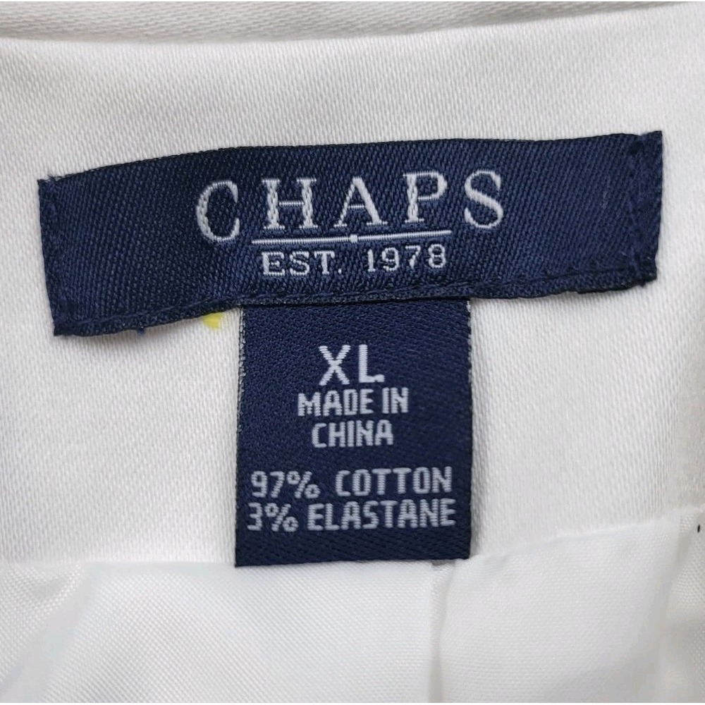 Chaps White Short Sleeve Button Front Jacket Women's XL - Picture 3 of 5